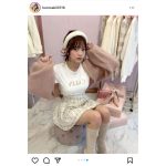 こういう女の子、大好きです！黒嵜菜々子（Peel the Apple）、もこもこ秋ファッションが可愛すぎる