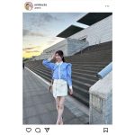 「見惚れちゃいました」フリーモデル・KM、ミニスカートから伸びる美脚披露！