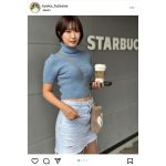 藤澤響花、美スタイル際立つへそ出しニット＆パイスラショットでファンを魅了！