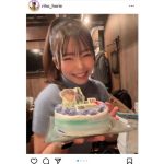 満面の笑みがまぶしい！堀江りほが合同生誕オフ会でケーキを手にファンと一緒に歓喜！