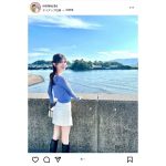 絶景＆見返り美女！フリーモデル・KM、美脚スラリのタイトスカート姿が美しすぎる