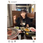 「焼肉食べてるときって幸せ」吉沢朱音、焼肉満喫オフショットに「一緒に食べて」の声