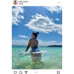 堀江りほ、浮き輪でプカプカと浮かぶ姿が可愛すぎると話題に！