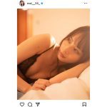 大野真依、ドキッとする大人の魅力！黒のランジェリーに流し目が美しすぎると話題に！