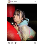 堀江りほ（りほりん） 、ナイトジャングルで可愛らしい表情とカラフルなアウトドアジャケットを披露！