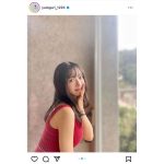 「世界一可愛い」AKB48・小栗有以、夏の終わりに赤いワンピース姿のお姉さんSHOT披露