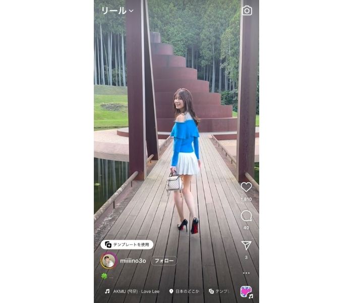 フリーモデル・KMとデート体験！一人称視点リール動画に「綺麗なビーナス」「めっちゃかわいい」の声