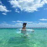 堀江りほ、浮き輪でプカプカと浮かぶ姿が可愛すぎると話題に！