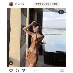 「こんな彼女がほしい！」謎の美女・すーぱー柿のたね。がヘソチラコーデでナイス美腹筋披露！