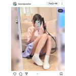 Wow！おパンティ！KURUMIのテニスウェアからチラリ！セクシーセルフィーにファン大興奮！！