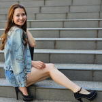 【写真特集】イランと日本のハーフ・安川美那さん、全身デニムコーデで美脚＆美腹筋アピール！ ＜2023ミスユニバースジャパンプレリミナリー神奈川代表＞