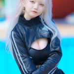 【写真特集】桃愛ゆの(meluQ)、HIDOLATRAL THEODOLのサイバースイムウェアで登場!!<近代麻雀水着祭2023>