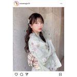 吉沢朱音、涼しげ浴衣姿の見返りショットにファン絶賛！「和服美人」の声