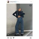 みちょぱ、美腹筋チラリのクールなオフショットに絶賛の声！「腹筋割れてるみちょぱかっこよ」