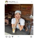 藤澤響花、ゴルフクラブでの小顔ポーズオフショットに絶賛の声！