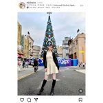 フリーモデル・KM、大人可愛いワンピースコーデでUSJに登場！