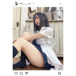 コスプレしまくるりつ、ミニスカ狐耳メイド姿にファン歓喜！「ハイソックス最高！」