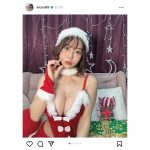 伊織いお、肌色多めのセクシーサンタ姿披露！「全部かわいいぃぃ」「魅力的すぎます」の声！