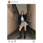 みちょぱ、「出すなら生脚！」ミニスカ＆ロングブーツコーデで圧巻美脚披露