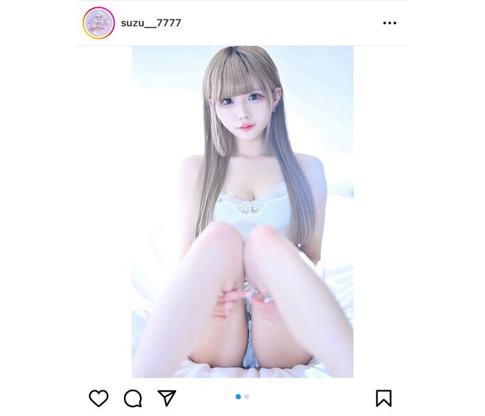本気すず（RiNCENT♯）、キャミソール姿の鎖骨&美脚魅せショットにファン歓喜！