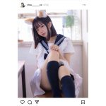 コスプレしまくるりつ、「いい太ももの日」にキツネ耳セーラーメイド姿で登場！