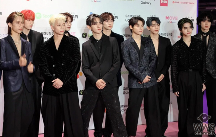 【動画】INI、洗練されたブラックのスーツで登場！＜2023 MAMA AWARDS＞