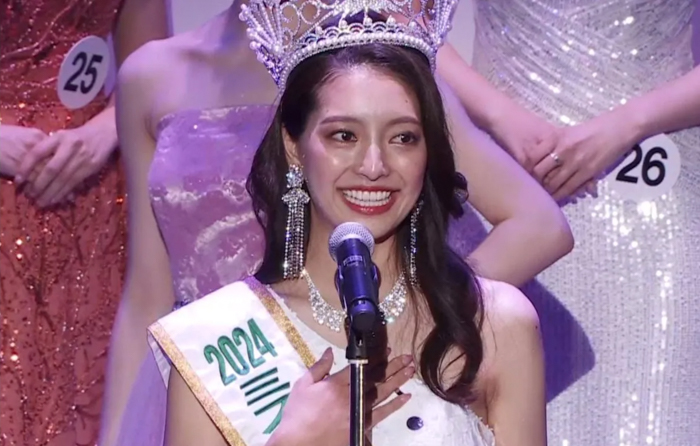 【動画】日本代表は現役教師・植田明依さん。喜びの声を語る！＜2024ミス・インターナショナル日本代表選出大会＞