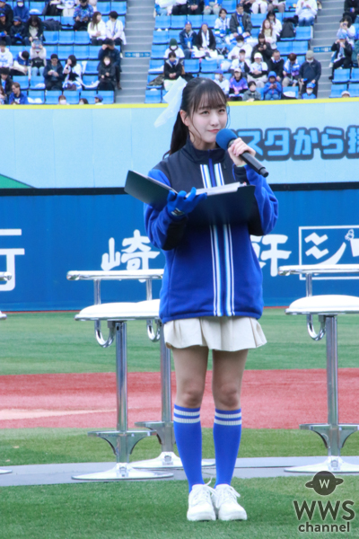 =LOVE・瀧脇笙古、絶対領域が美しいミニスカ衣装でゲストMCとして出演!天使すぎる笑顔で会場の来場客たちを魅了<横浜DeNAベイスターズ ファンフェスティバル2023>