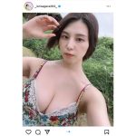 相楽伊織、ふっくらバスト＆チラリ脇から目を離せないオフショット公開！「えちえち」「世界一素敵」の声！