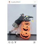 エビ中・真山りか、ネコ耳ニット帽＆ミニスカートのハロウィンコーデ披露！「罪レベルの可愛さ」の声