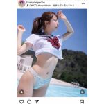 つなまよ！青空に映える美しいシルエット！セーラー服とランジェリー姿でファン悩殺！