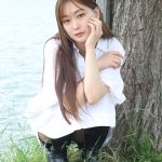 【写真特集】安部七波さん、白シャツに黒のミニ丈ボトムスで美脚アピール！「福岡マラソンで今年も走ります」＜ベストオブミス福岡大会本部長＞