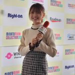 元AKB48 Team8・福留光帆、ギンガムチェックのミニスカコーデで人生初のWWSインタビュアーに挑戦！〈みなとみらいコレクション 2023〉