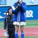 ＝LOVE・瀧脇笙古、絶対領域が美しいミニスカ衣装でゲストMCとして出演！天使すぎる笑顔で会場の来場客たちを魅了＜横浜DeNAベイスターズ ファンフェスティバル2023＞