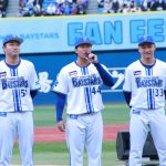 度会隆輝選手、背番号4の新ユニフォームで「幸せを届けられるように頑張ります」と抱負を語る！＜横浜DeNAベイスターズ ファンフェスティバル2023＞