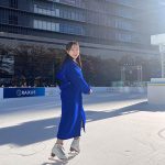 タレント＆モデル・本田望結、青いロングコート姿でスケートリンクに登場！可憐な滑りで観客魅了
