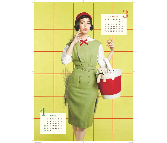 のん、「大切な撮影。楽しかったなー」中原淳一デザインをリアル再現した洋服＆世界観を表現したドット柄ワンピ＆くすみグリーンワンピ姿披露