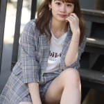 【写真特集第2弾】会社員・白瀬みさとさん、チェック柄のセットアップで美脚アピール！ 「内面からも磨きをかけ、日本代表を目指します。」 ＜2023レディ・ユニバースジャパン東京代表＞