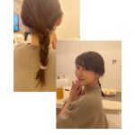 安めぐみ、娘がやってくれた大人っぽいゆんわり三つ編みポニーテールアレンジした後ろ姿＆振り向きSHOT公開